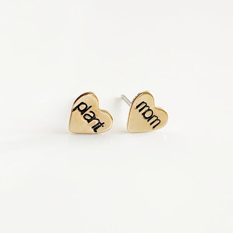 Grey Theory Mill Plant Mom Stud Earrings