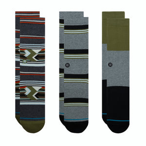 Stance Grand 3 Pack Crew Socks