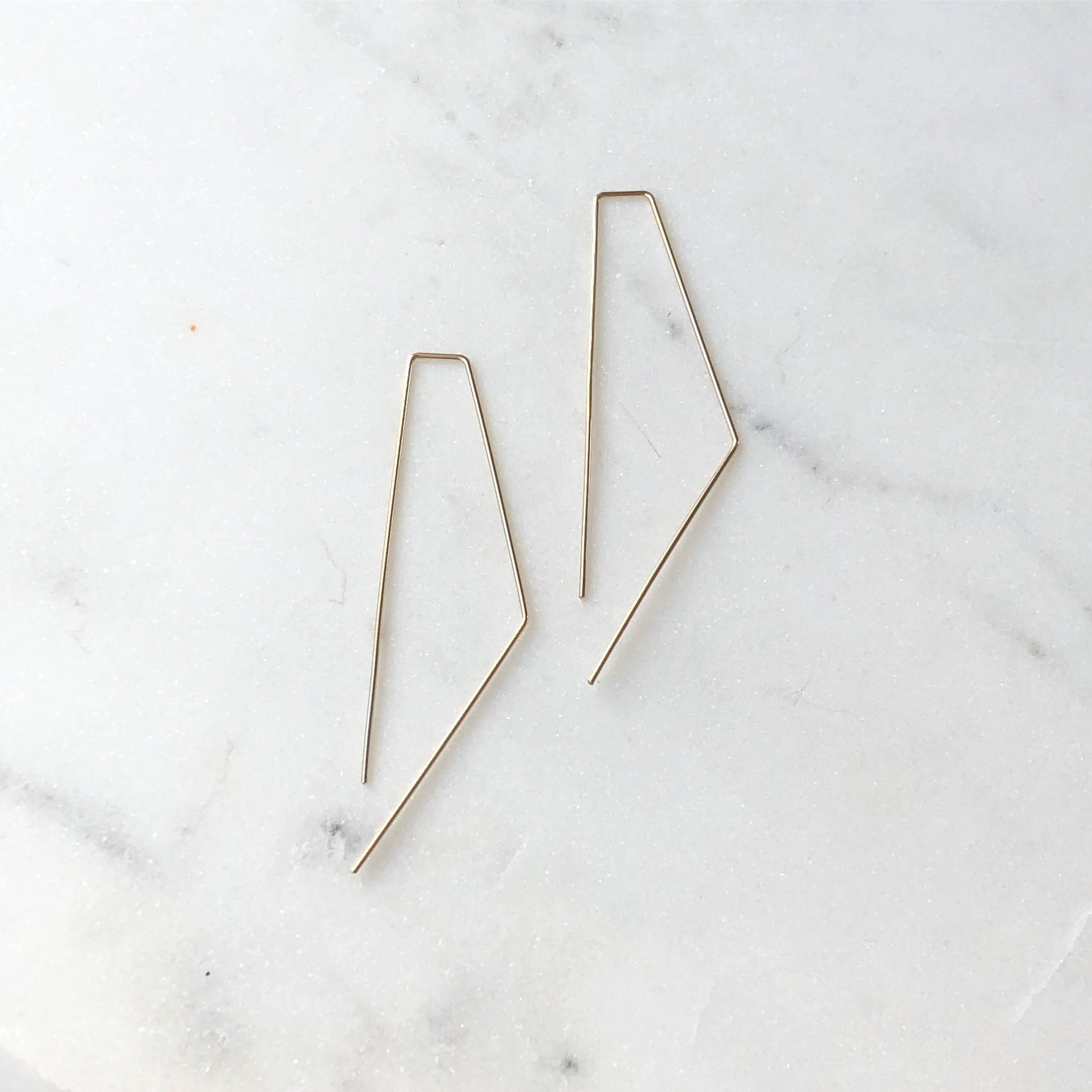 Token Bent Slide Earrings -