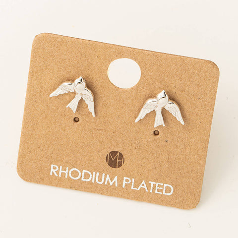 Mini Bird Stud Earrings: S