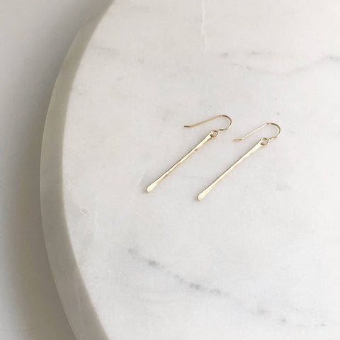 Token Mini Matchstick Earrings - Sterling Silver