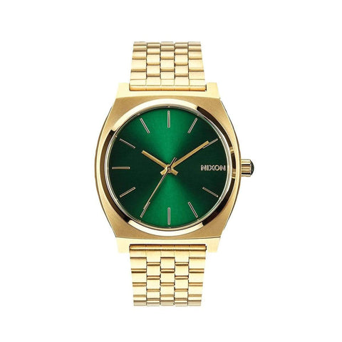 Nixon Time Teller Watch - Gold Green Sunray