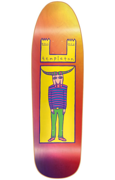 New Deal Templeton Bull Man Deck - Neon 9.32