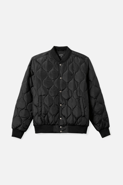 Brixton Dillinger Quilted Bomber Jacket - Black